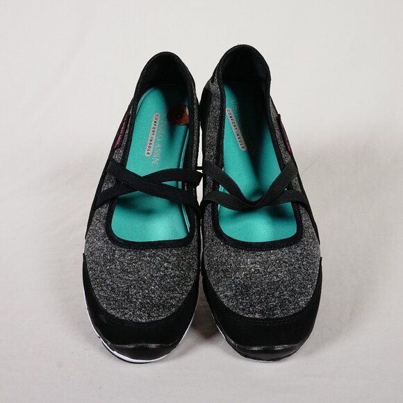 US Polo Assn Women's US 8 Slip On Gray/Black Comfort Activewear Shoes NEW - Picture 1 of 11